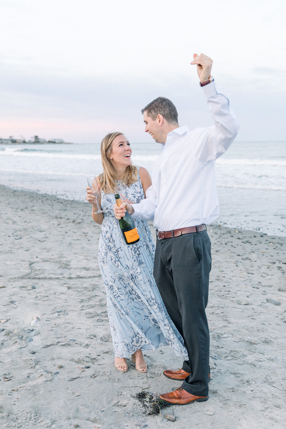 Coastal Portsmouth and Rye Beach NH Engagement Session By Halie-0973