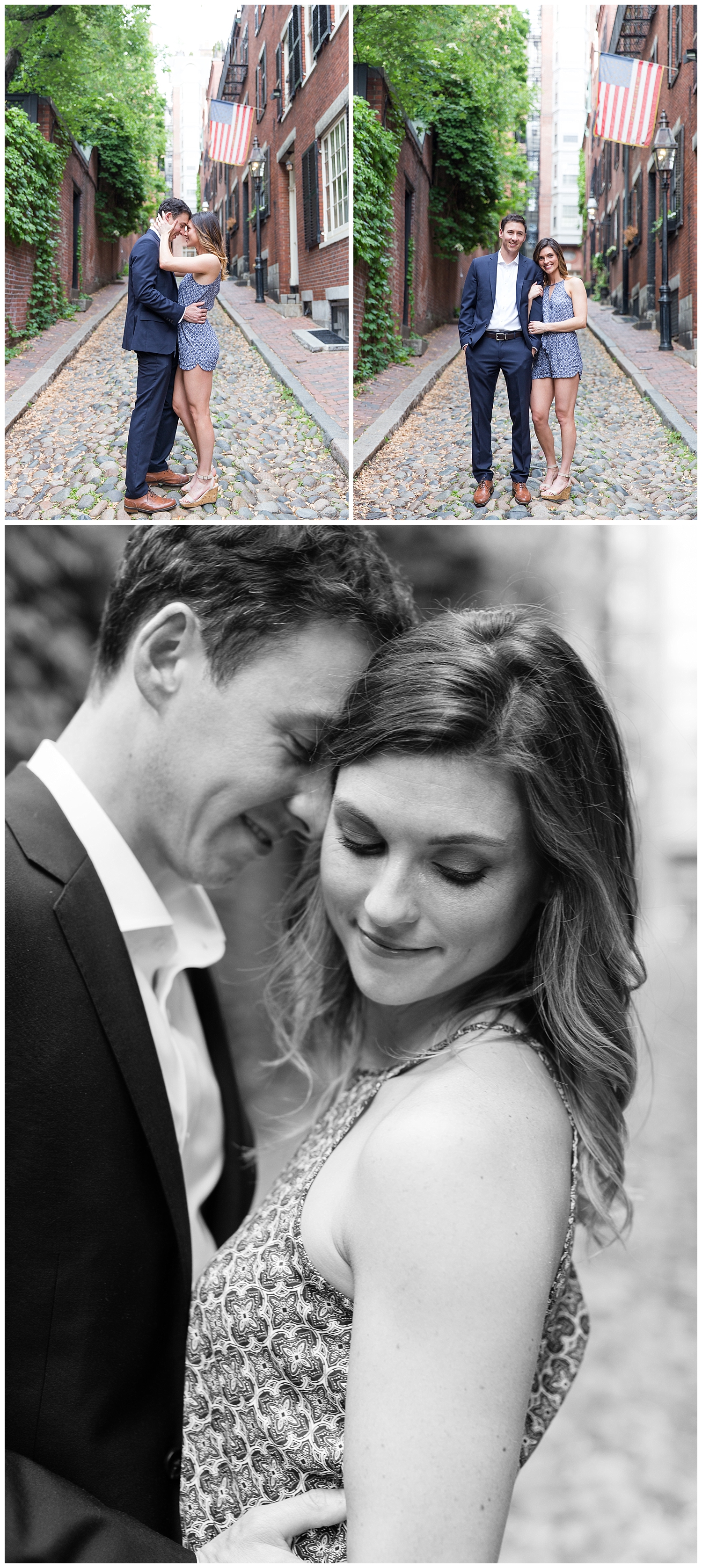 Beacon Hill Boston Engagement Session with photography by Halie Olszowy.