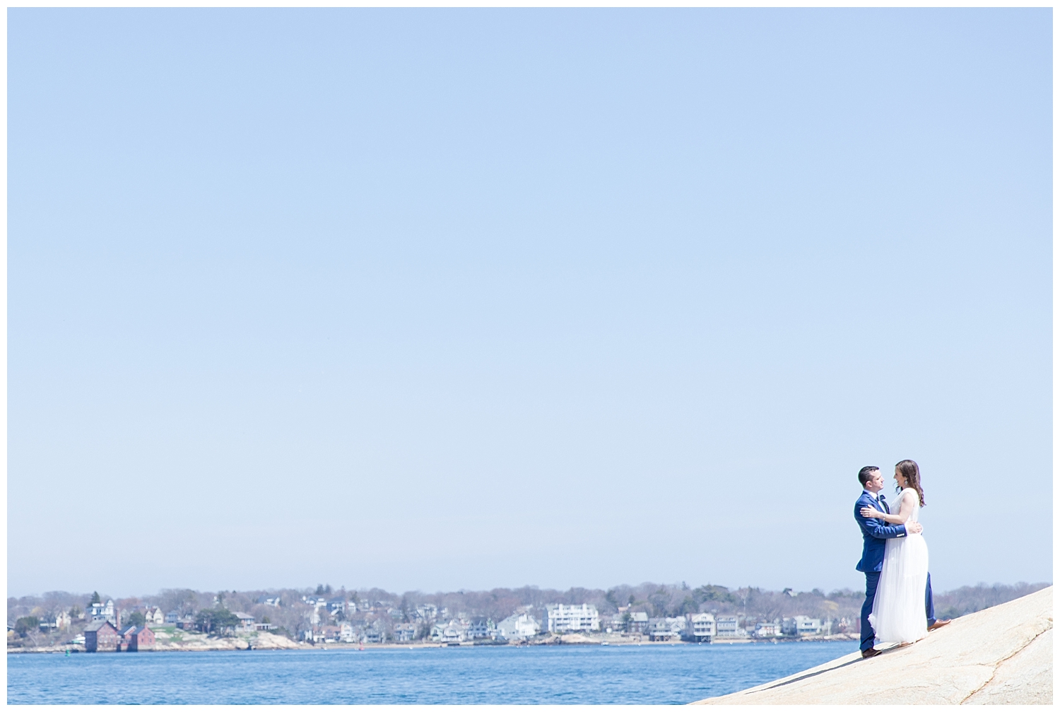 Intimate Coastal, North Shore Elopement in Gloucester, MA. Photography, by Halie Olszowy._0098