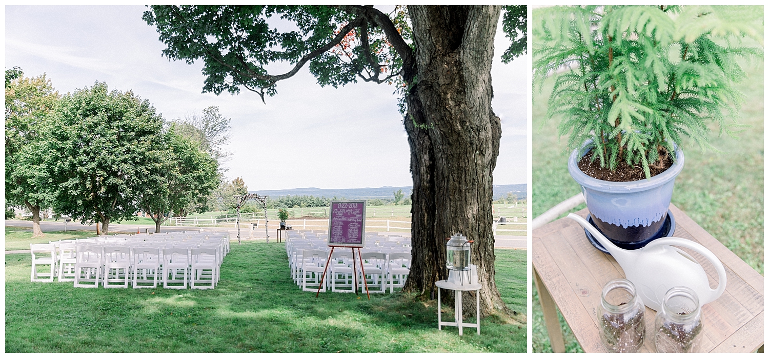 Goffstown, New Hampshire wedding at a private estate. Photography by Halie Olszowy.