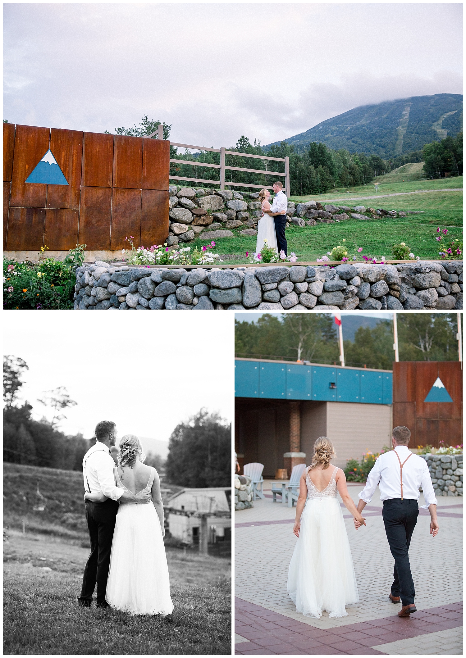 Sugarloaf Mountain Resort Wedding in Maine, photos by Halie Olszowy.