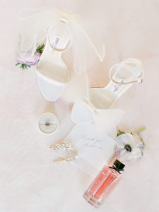 26 Items to Pack for Your Wedding Day Detail Photos with Jimmy Choo wedding heels and Gucci Perfume
