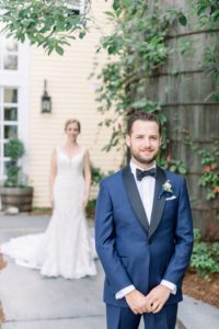 First Look Pros and Cons - Bedford Village Inn Wedding in NH