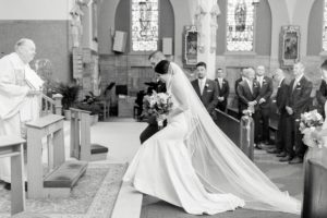 Pros and Cons of a First Look - Cape Club of Sharon Wedding with church ceremony