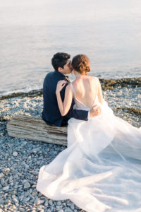 Wedding Day Moments You'll Want to Have - sunset photos at Kennebunkport Maine wedding