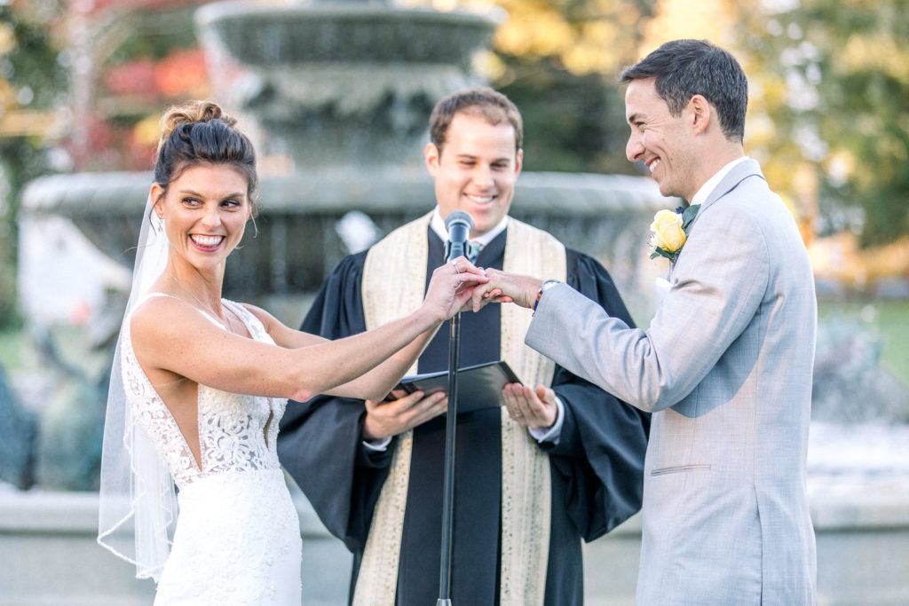 Wedding Day Moments You'll Want to Have - ceremony at a Massachusetts mansion wedding