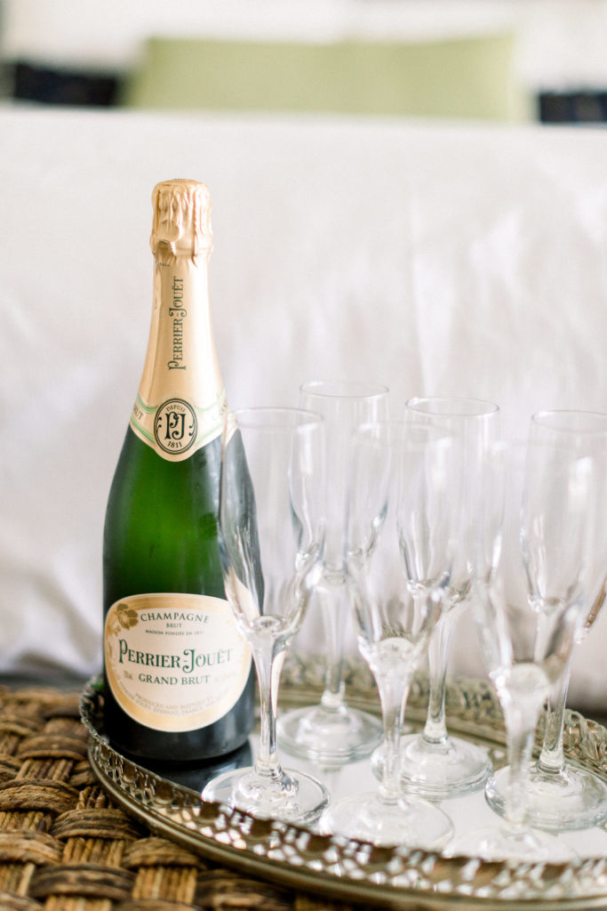 Perrier-Jouet champagne at Wentworth by the Sea Country Club NH wedding