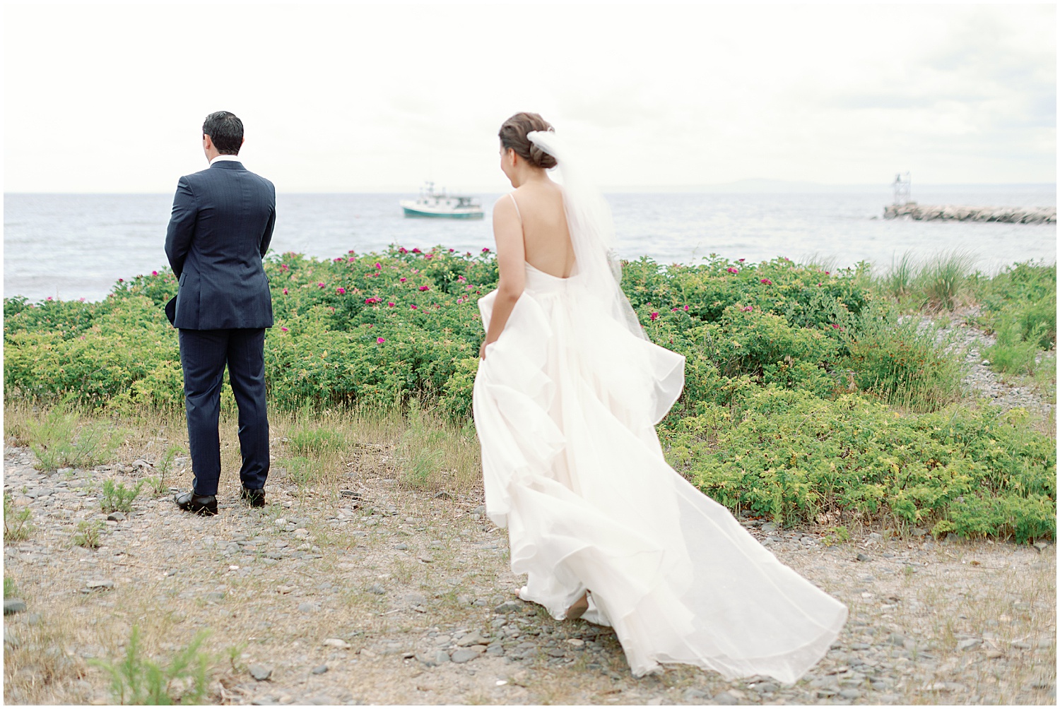 first look at colony hotel wedding in kennebunkport maine