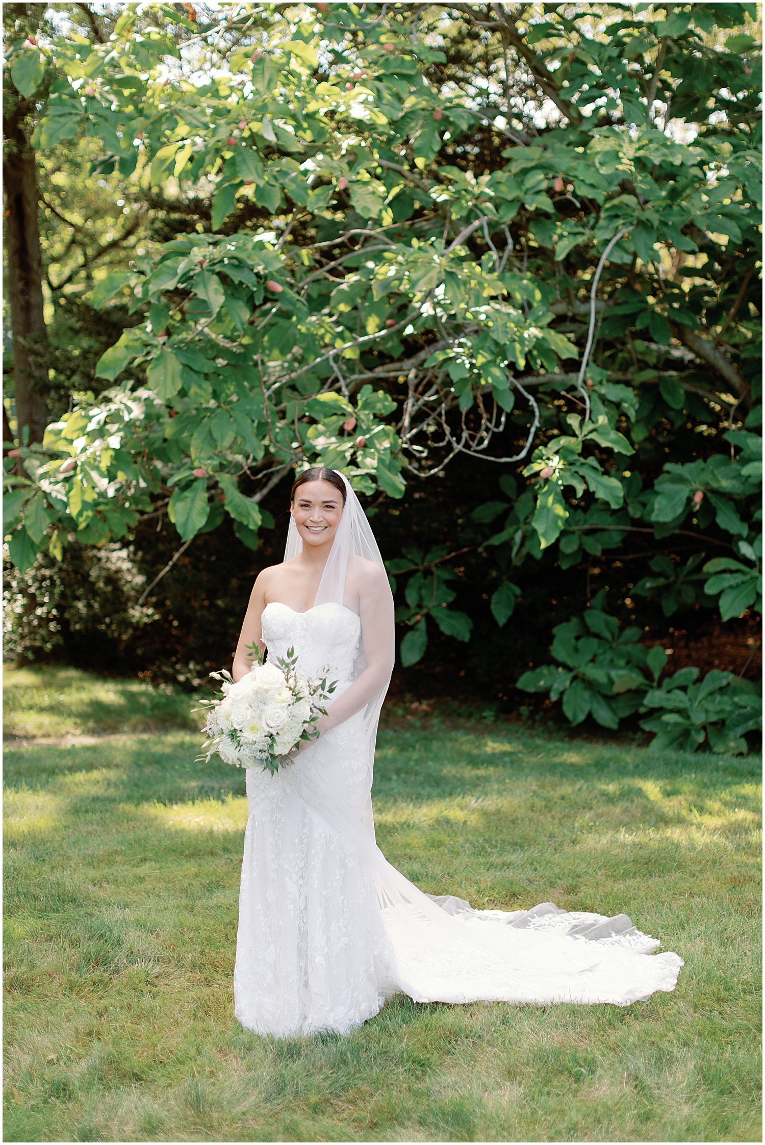 Made with Love wedding dress at Glen Magna Farms Wedding in Danvers Massachusetts