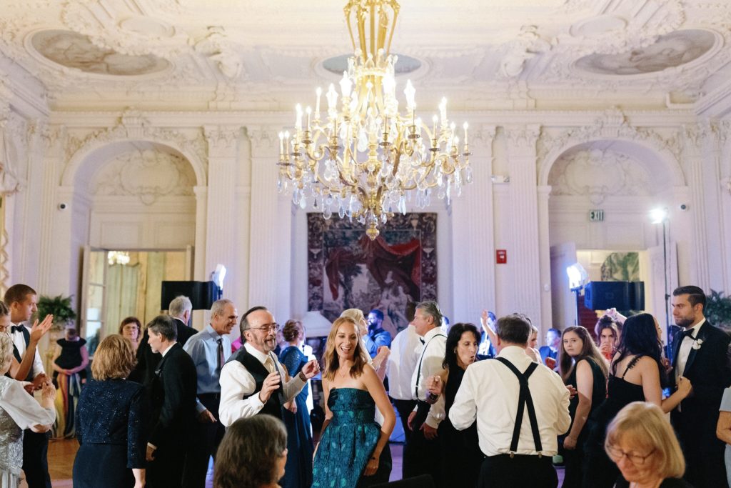 Dance floor at Newport Mansion wedding 