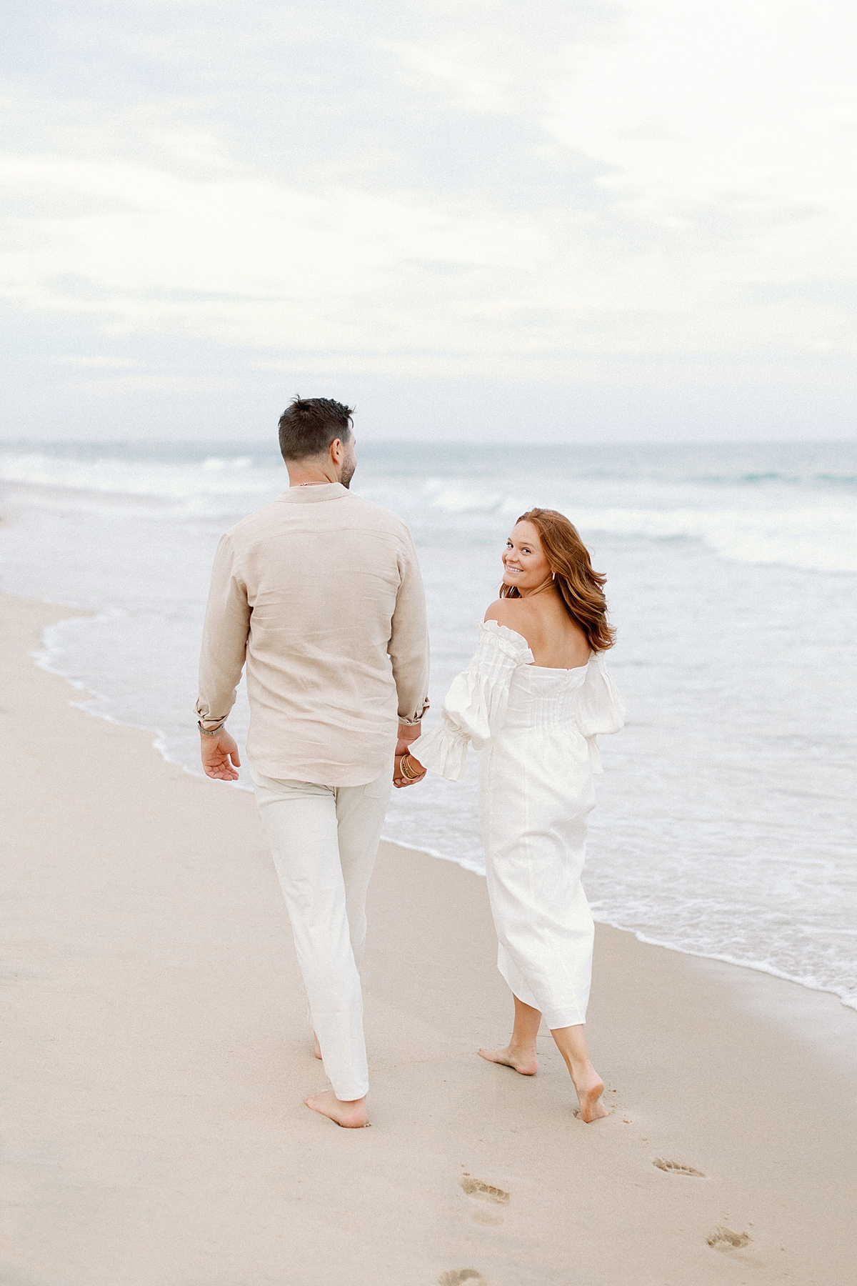 East Beach engagement in Westerly, Rhode Island