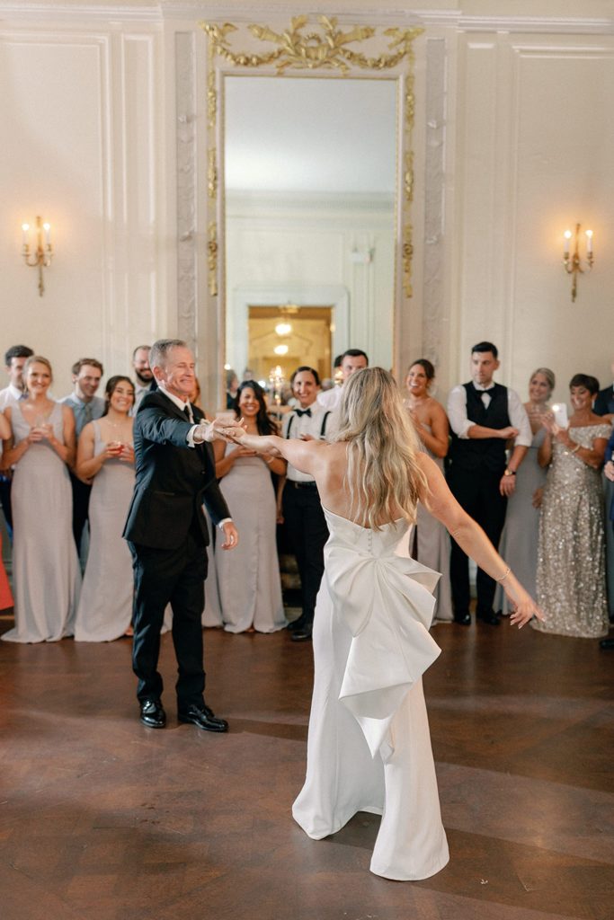 Bride and groom first dance at Glan Manor House