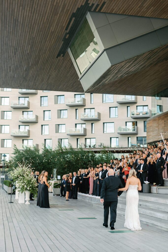 A Modern, Nautical Wedding at the Institute of Contemporary Art in Boston,  Massachusetts
