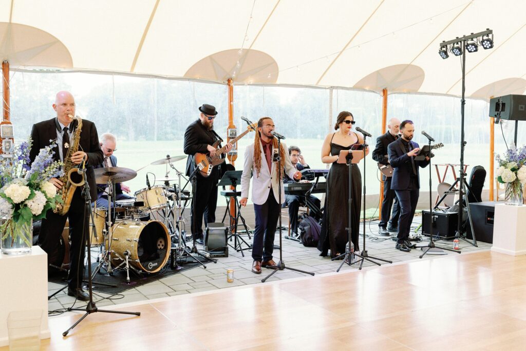 Band for Coastal New England Tented Wedding