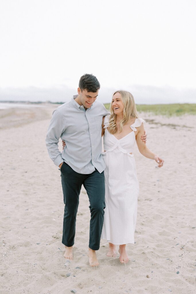 Town Neck Beach Engagement Session on Boston's South Shore