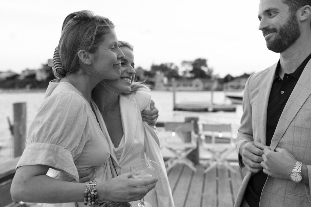 Candid photography for rehearsal dinner at the Edgartown Reading Room