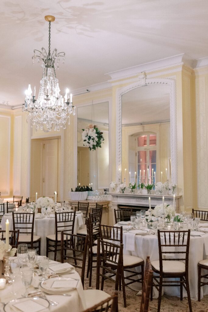 Reception space at the New York Yacht Club Harbour Court in Newport, RI